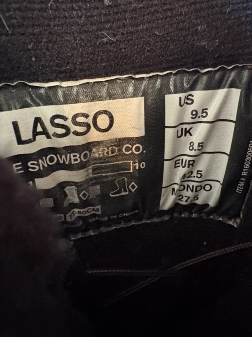 Men 9.5 Ride Lasso Pro Snowboard boot - Picture 6 of 6